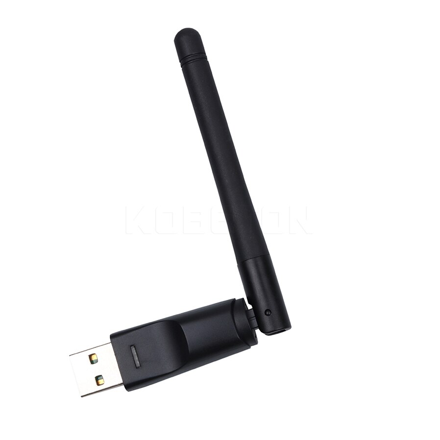 Kebidu 150 Mbps USB 2.0 WiFi Draadloze Netwerkkaart Ralink RT5370 802.11 b/g/n LAN Adapter met draaibare Antenne voor PC Laptop