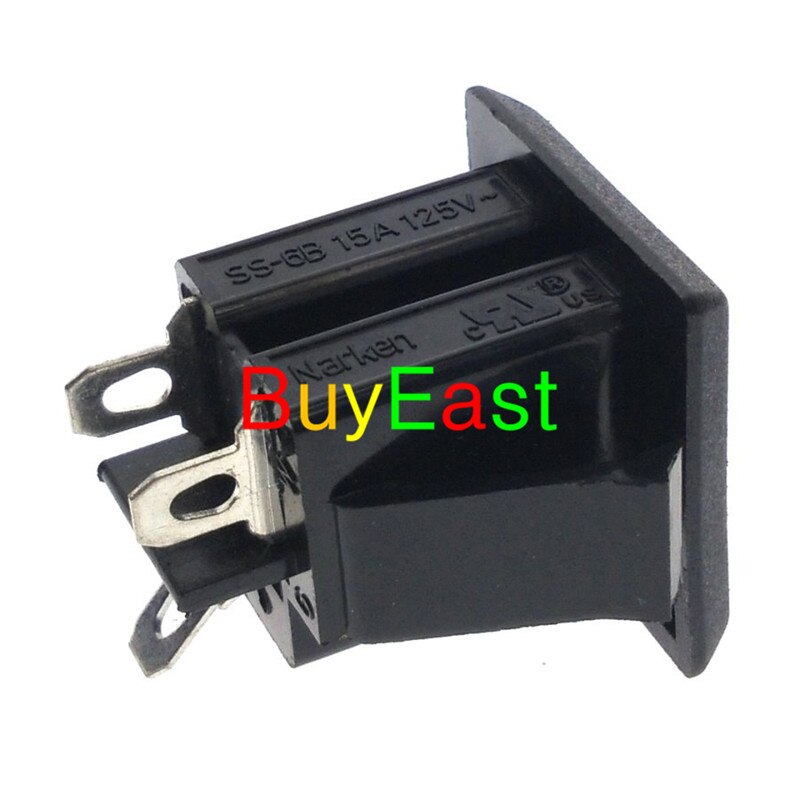 10 Pcs US 3 Pin Power Socket Panel Receptacle AC125V 15A, UL Cert