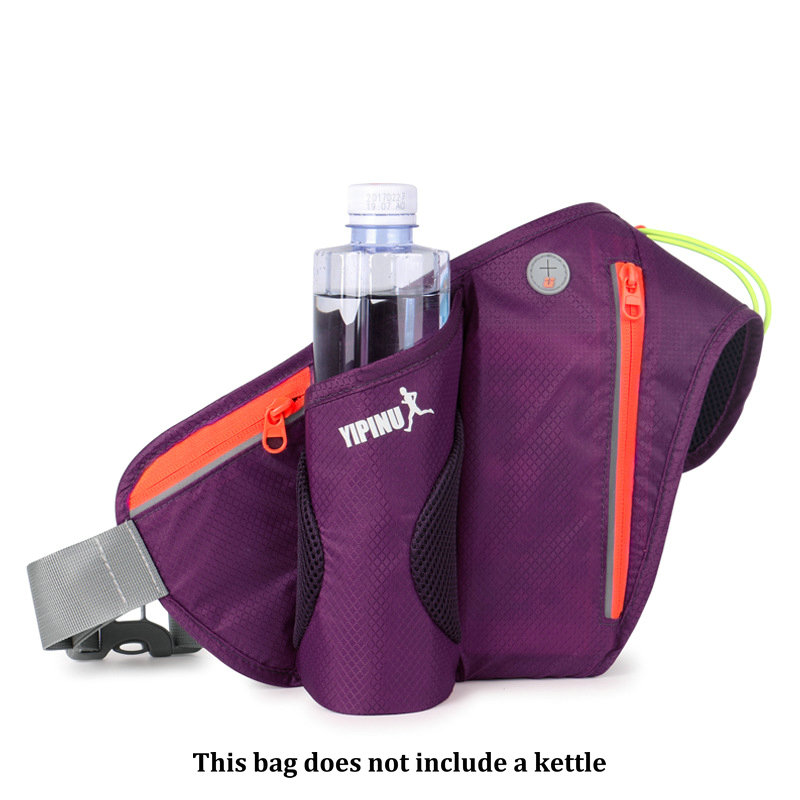 Running Tas Riem Pack Outdoor Marathon Water Fles Riem Pouch Jogging Fietsen Camping Wandelen Sport Mobiele Telefoon Zak: A purple
