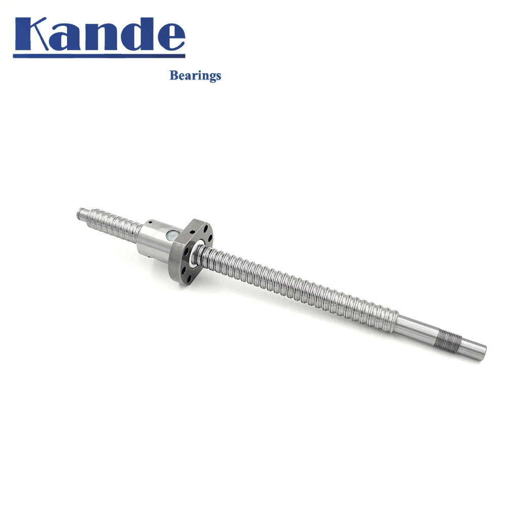 Sfu 1204 150 200 250 300 350 400 450 500 550 600mm c7 præcisionskugleskrue med 1204 flangede enkeltkuglemøtrikker bk  / bf10 bearbejdning