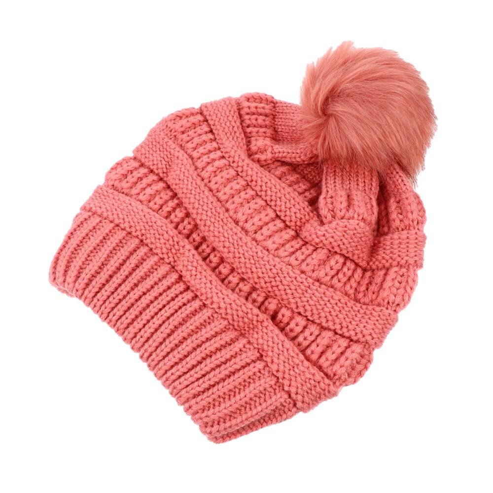 1Pc Warm Muts Nuttig Gezellige Haak Hairball Cap Voor Winter