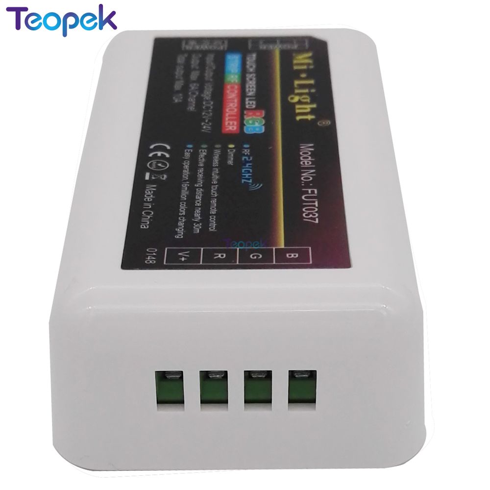 MiBoxer RGB LED Controller 12v 10a FUT037 + 2.4G Wireless 4-Zone RF Touch Remote FUT096 + WIFI Ibox2 For RGB Led Strip