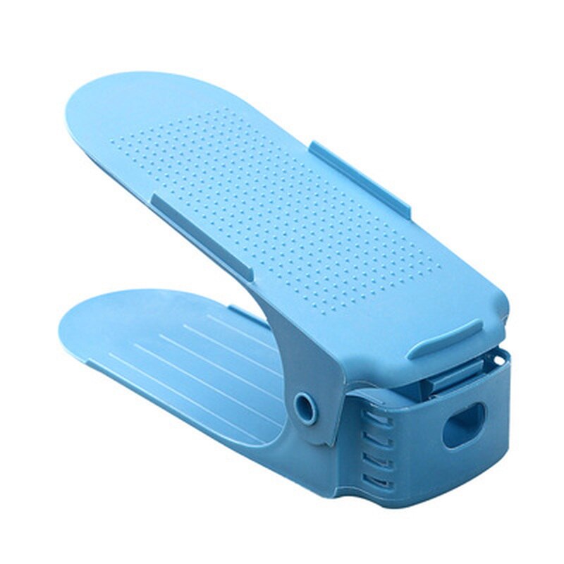 Adjustable Shoe Hanger Storage Organizers Home Wardrobe Space Saving Shoe Storage Rack Shoebox Rack Double Shoes Stand Shelf