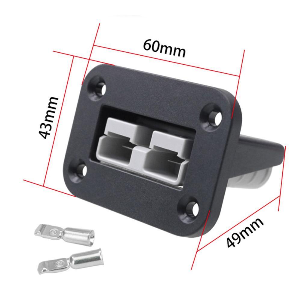 Car Socket Panel Flush Mount 50A 600W Plug Mounting Bracket Panel Cover For Caravan Camper Boat Truck Off-road Car Accessories
