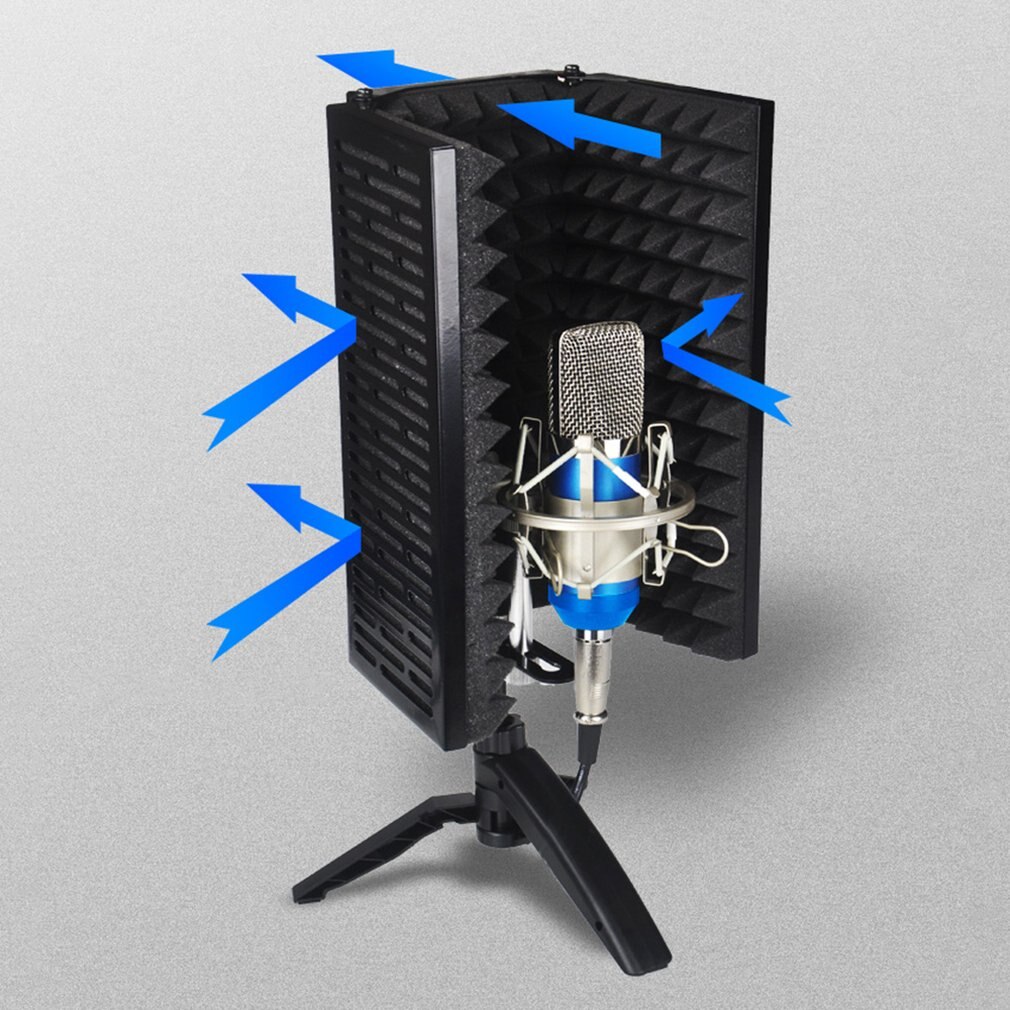 Opname studio wind scherm microfoon voorruit microfoon geluiddichte screen sound noise cover noise preventie systeem