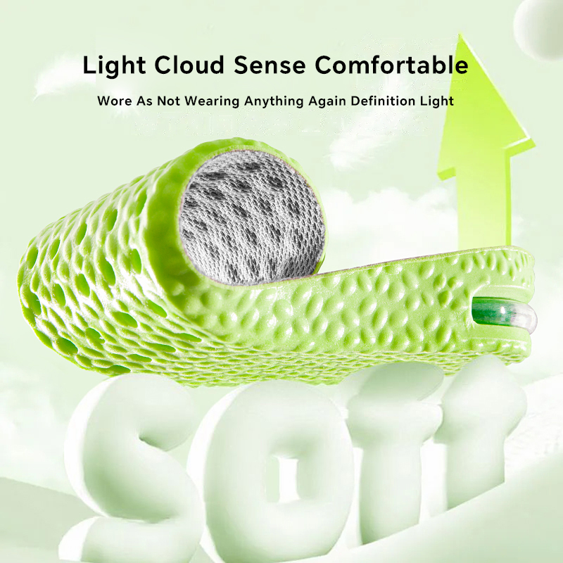 1 par høydeøkende innleggssåler til føtter, komfort, plantar fasciitt, skosåler, menn og kvinner, sportssåler, luftdempende, støtdempende skoputer