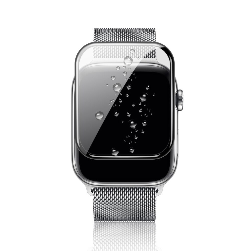 Gælder for apple watch vandtæt blød glasfilm serie 5 4 38mm 40mm 42mm 44mm hærdet iwatch 3 2 1 ur skærmbeskytter