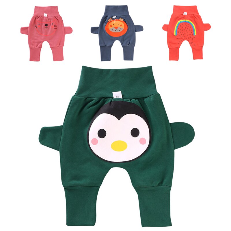 Herbst Baby PP Hosen Jungen Mädchen Hosen freundlicher Hosen Karikatur Tier drucken Nette Böden 2-32M