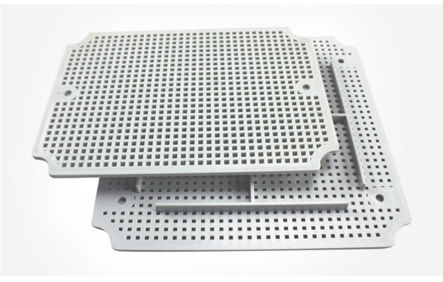 Fee Ship ABS Honeycomb Mounting Base Plate Waterproof Junction Box Base Plate Outdoor Monitoring Waterproof Box Fixed Base Plate: 175X175mm