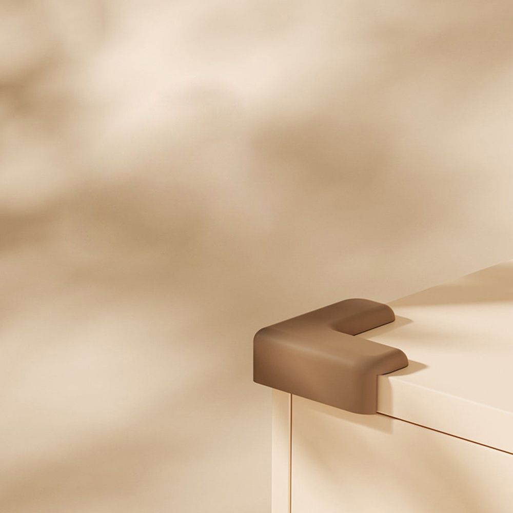 Baby Safe Silicone Corner Protector From Table Desk Furniture Angle Child Safety Edge Guards Anticollision Protection Cover Pad: coffee-L-shape