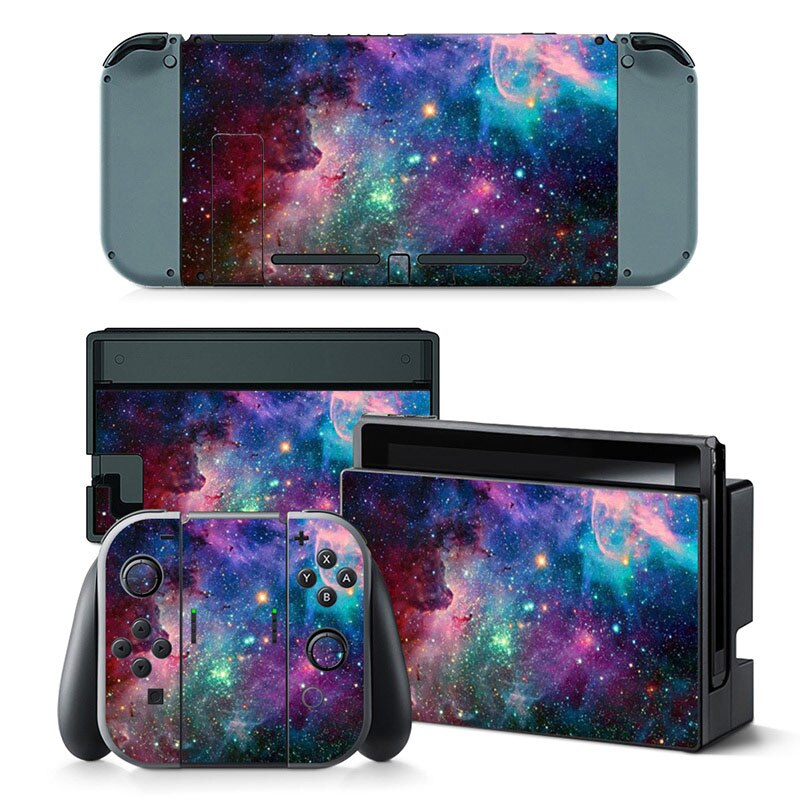 Design do céu para nintend switch console e controlador adesivo para nintend switch pele adesivo de vinil