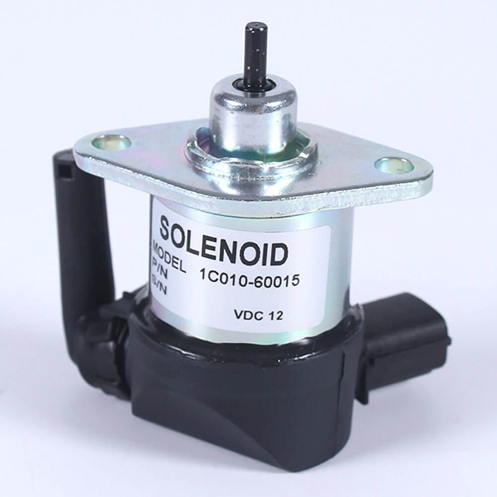 Solenoide de parada de seguridad de aleación de aluminio 1C010-60015 para piezas de Motor de apagado de combustible práctico para Kubota M6800 M8200 M8540