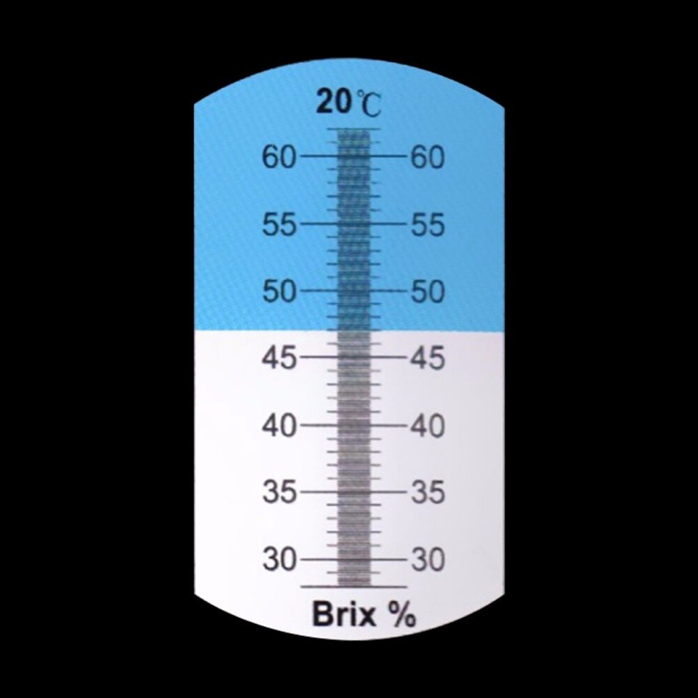 Brix Meter Refractometer handbediende Suiker Meter 28-62% Suiker Meter Hoge precisie Fruit Suiker Meter