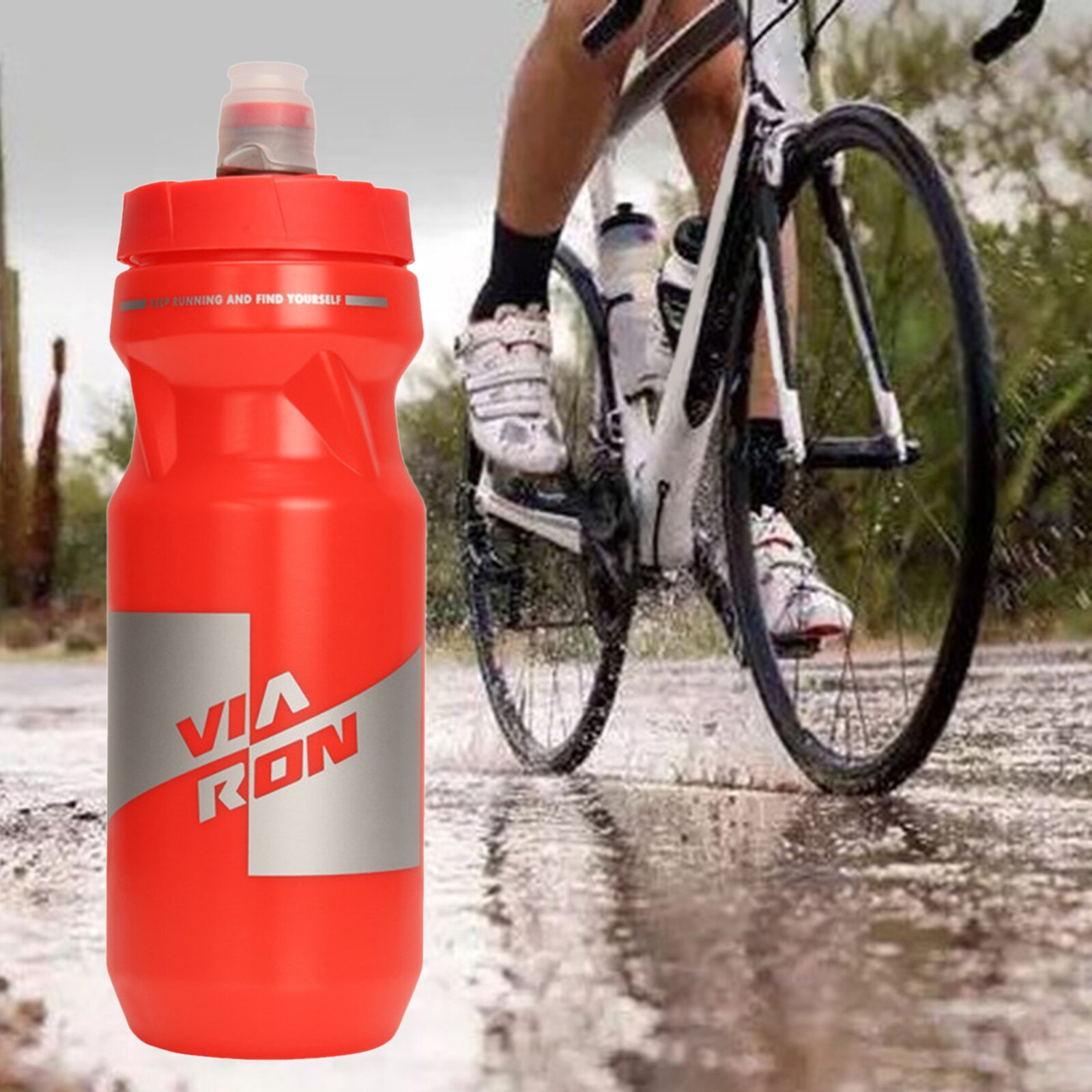 650ml Squeeze Water Bottle, Sport Water Bottle, Squeeze Bottle, for Outdoor Workout Fitness Road Bike Lightweight Durable