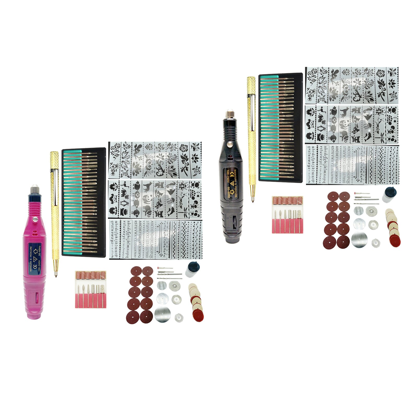 108x Engraving Tools Electric Wired Micro Engraver Carving Etching Pen Stone Glass Wood Mini Engraver Glass Ceramic Palstic DIY