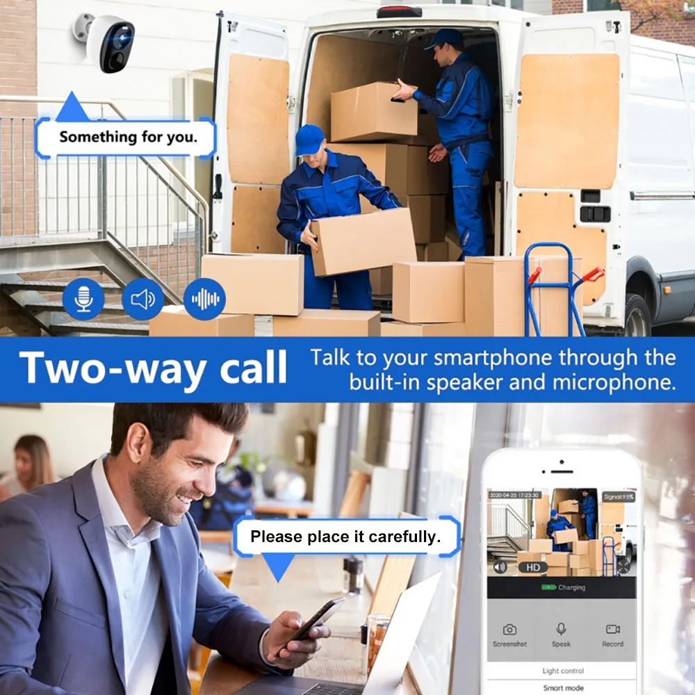 Draadloze Batterij Camera Wifi Buiten, Zonne-Energie Beveiliging Waterdicht Ip Cctv Indoor Ai Motion Detection Spotlight Sirene Alarm