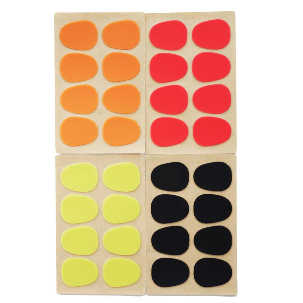 32 Pcs/set Saxophone Mouthpiece Pads Universal Silicone 0.5mm 4 Colors Mouthpiece Pads Woodwind Instrument Saxophone Accessories