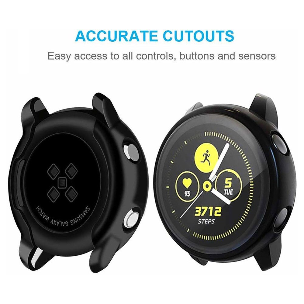 Aktywny 2 etui do Samsung galaxy watch aktywny 2 40mm 44mm miękki TPU Protector pełny silikonowy ekran ochronny pokrowiec na zegarek