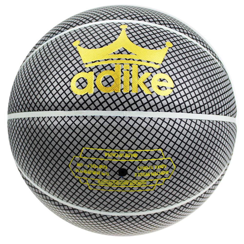 9. ° tamaño estándar luminoso, goma de calle, baloncesto, reflectante, goma de PU, luminiscencia, luz brillante