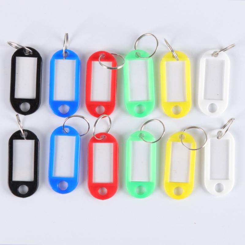 1/5/10/20 pcs color classification card Plastic Key Tags Assorted Key Rings ID Tags Name Card Label Random Color