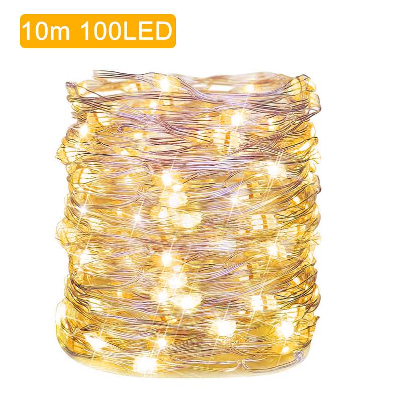 7M 10M DC5V Usb Rgb Led Fairy String Light Met 24key Afstandsbediening Voor Chrismas Boom Decoratie 16 Kleuren: 10M 100LEDs