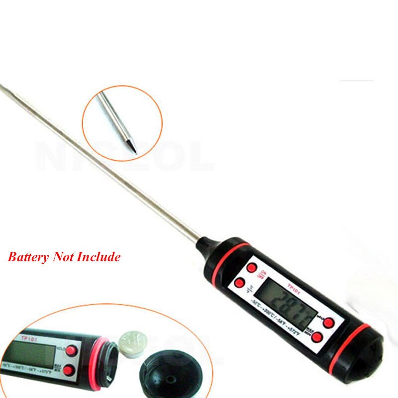 OLOEY Sonde Fleisch Küche Haus Bequem Digitale Lebensmittel Thermometer BBQ Wählbar Sensor Kochen Thermometer