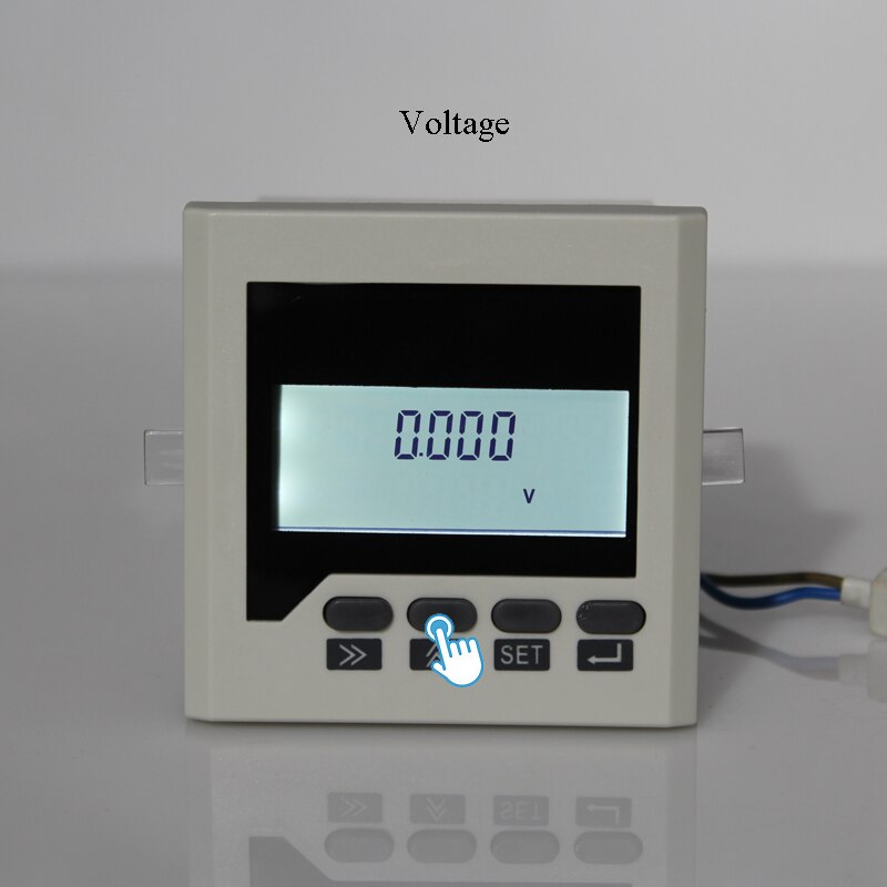 Single phase AC0-220V 0-5A 50-60Hz multifunction panel meter LCD display w kwh cos power energy multifunctional meter with RS485