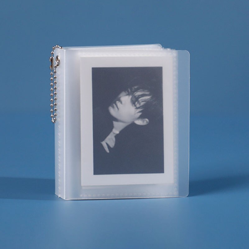 Koreansk stil 1 st fotoförvaring häfte film samlingsbok fotokort minialbum matt snygg kortpärm