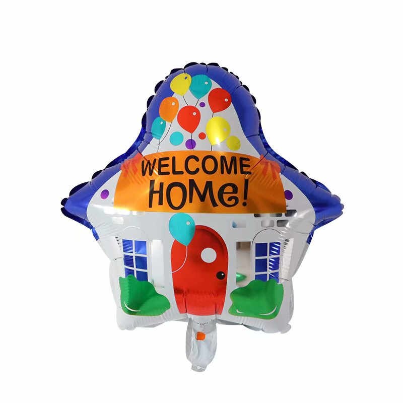 5pcs/lot Round Welcome Home Foil Balloons Air Globos for Welcome Back To School Party Balloons Decorations graduation Supplies