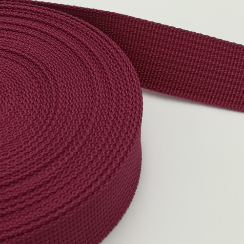 Polypropenband 20mm breda 45 yards tejp för väskor sy bälte band band flätat band plagg skor: 48 vinrött
