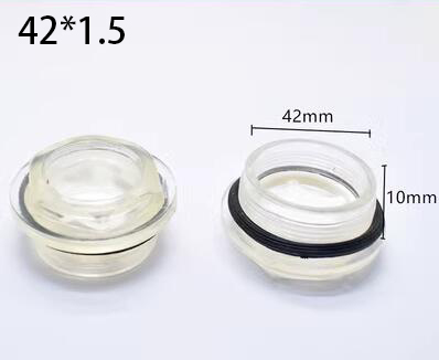 16/18/20/22/24/26/27/30/33/36/42mm*1.5 gevinddiameter luftkompressorindikator plast sekskant olievæskeniveau skueglas: Græsgrøn