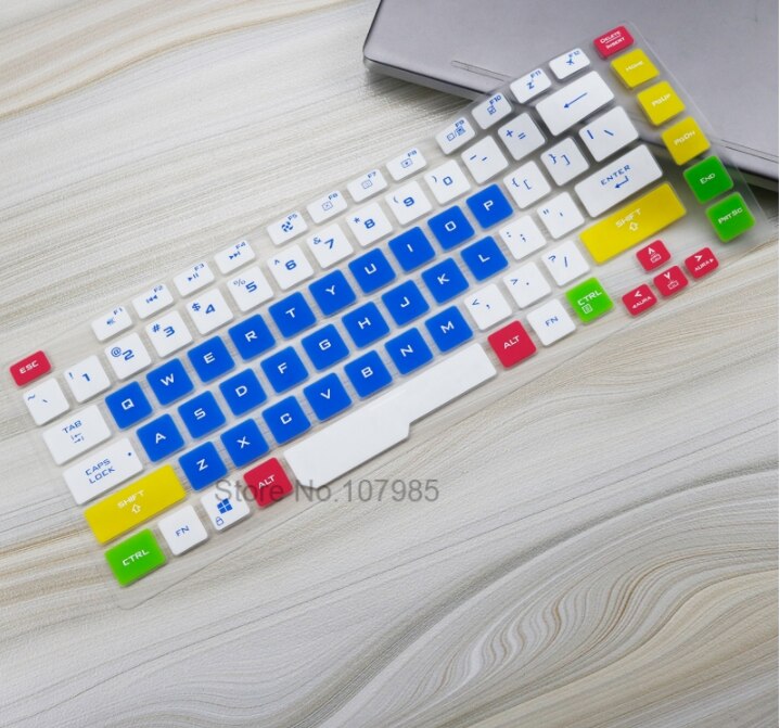 For ASUS ROG Strix G G531 15 G531G G531GD G531GU G531GT G531GW 15.6 inch Silicone Notebook Laptop Keyboard Cover Protector Skin: Candyblue