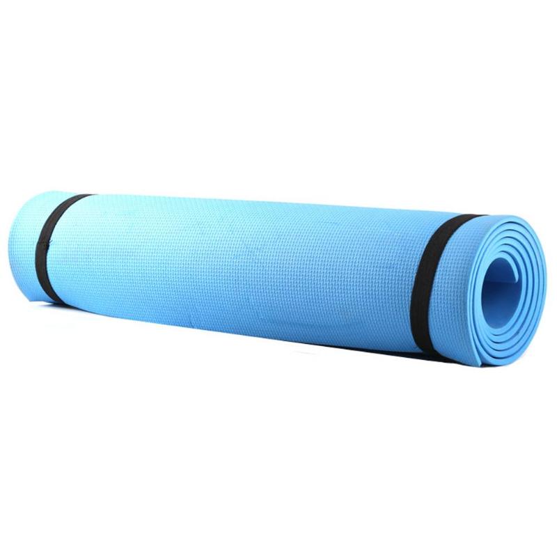 1830*610*6mm eva yoga matte sklisikker teppe pilates gym sports trening pads for nybegynnere fitness miljø gymnastikk matter: Blå