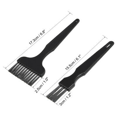 Kit de ferramentas condutoras 2 em 1, conjunto preto com pincel antiestático esd