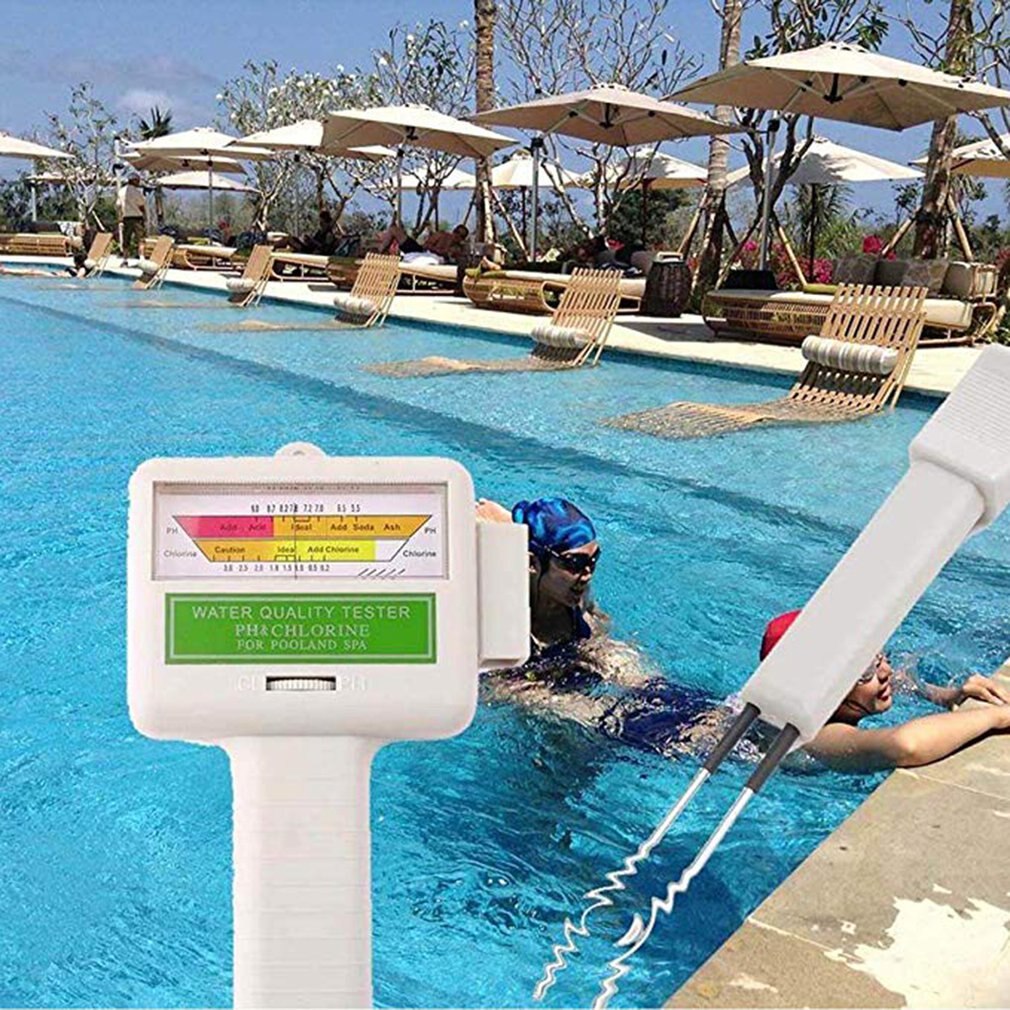 Medidor de Ph Cl2, 1 Uds., Pc-101 de cloro, portátil, para casa, piscina, Spa, acuario, Monitor de prueba de Ph, blanco