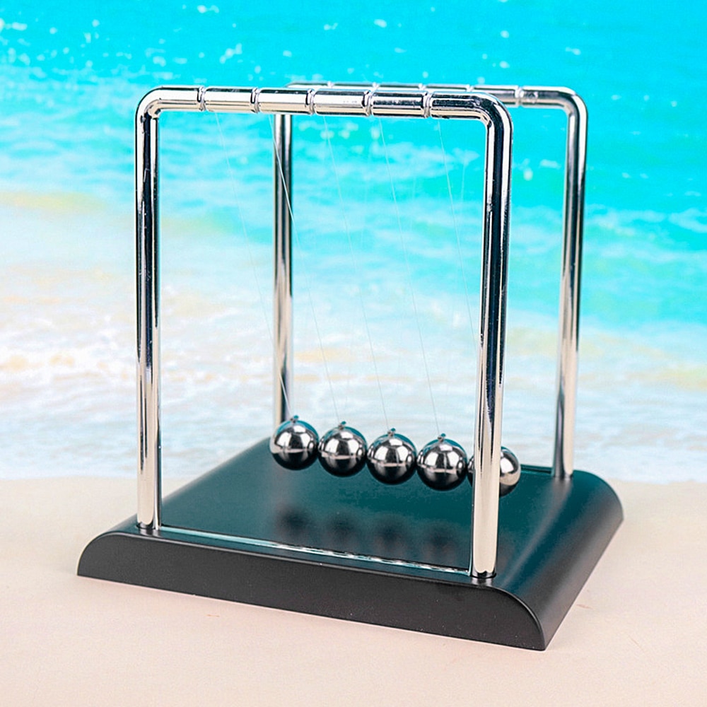 Newton'S Cradle, Simple Metal Balance Ball Desk Toy Newtons Cradle Steel Balance Ball Physics Science Pendulum Ball