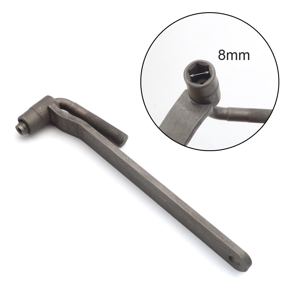 Motorcycle Engine Valve Adjustment Tool Square Hexagon Socket T Spanner Valve Screw Wrench 8mm 9mm 10mm Feeler Gauge 0.02 to 1mm: MULTI