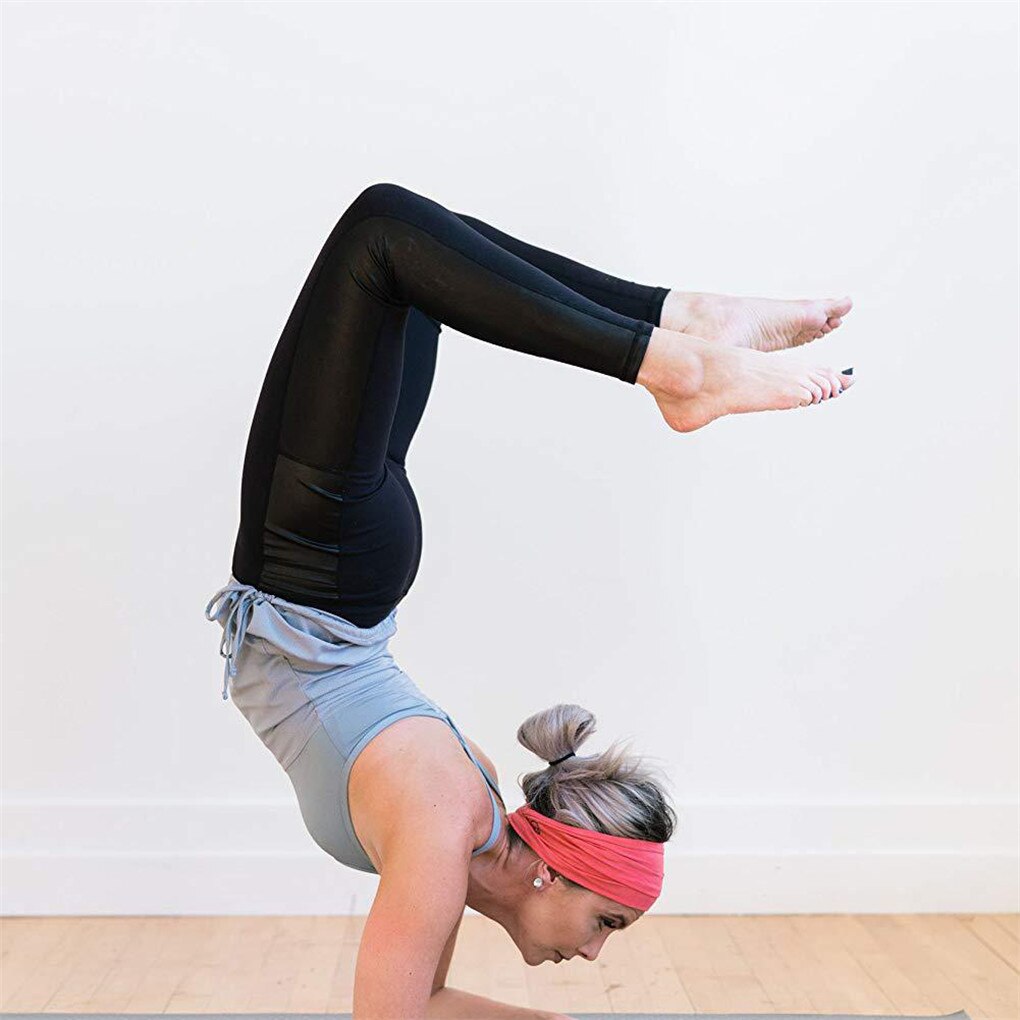 14 farger unisex absorberende sykling yoga sport svette pannebånd svettebånd for menn kvinner yoga hårbånd hodet svettebånd