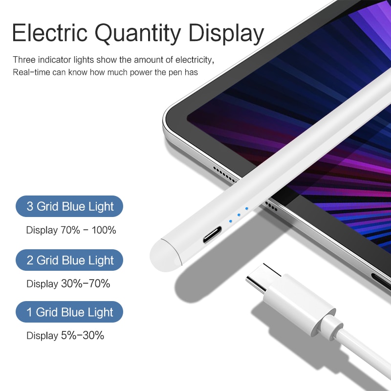 For Apple Pencil 2 iPad Pro 11 12.9 Stylus Pen Drawing Touch Pen For iPad 10.2 Air 4th 3 Palm Rejection Tilt 애플펜슬