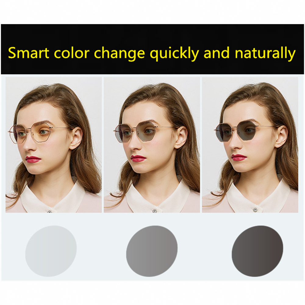 Photochrome Linsen 1,56 1,61 1,67 Optische Verordnung Objektiv Ändern Farbe Anti-Uv Männer Fahren Gläser MR-8 Super Hart Härte