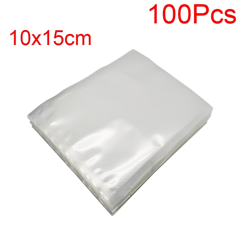 Vacuum Sealer Bags for Food Saver Sealing Machine Plastic Storage Vacuum Bag Kitchen Packer Vacum Bag Dropshippin: 10x15cm 100Pcs