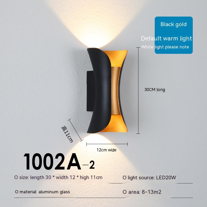 Buitenwandlamp Waterdichte Ip65 Nordic Retro Stijl Led Verlichting Tuin Binnenplaats Buitenmuur Gang Foyer Garage AC85-265V: Licht Groen / changeable