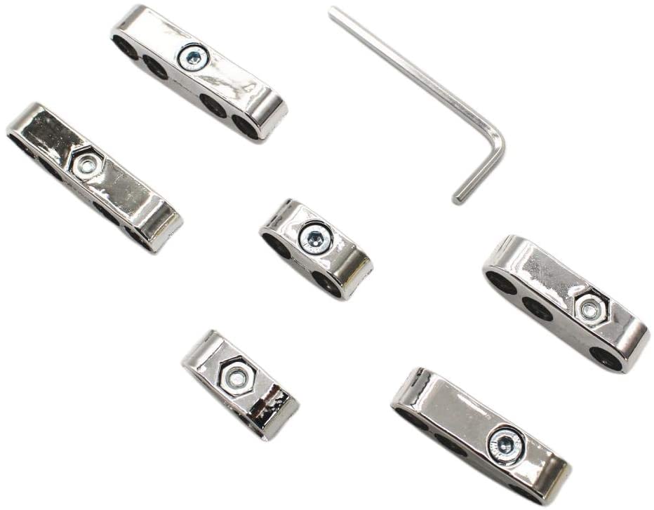 Coche cromo chispa cable con enchufe divisor 7mm 8mm Universal para Ford Chevy