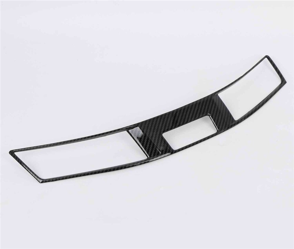 For Nissan Navara NP300 Car styling Carbon fiber Center Console Air Conditioning Outlet frame cover Stickers trim