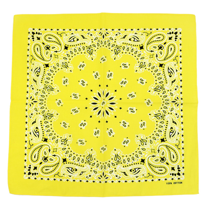 Lys forår sommer farve paisley tørklæder bomuld bandana til kvinder pige heawear pink rosa gul orange hårbånd