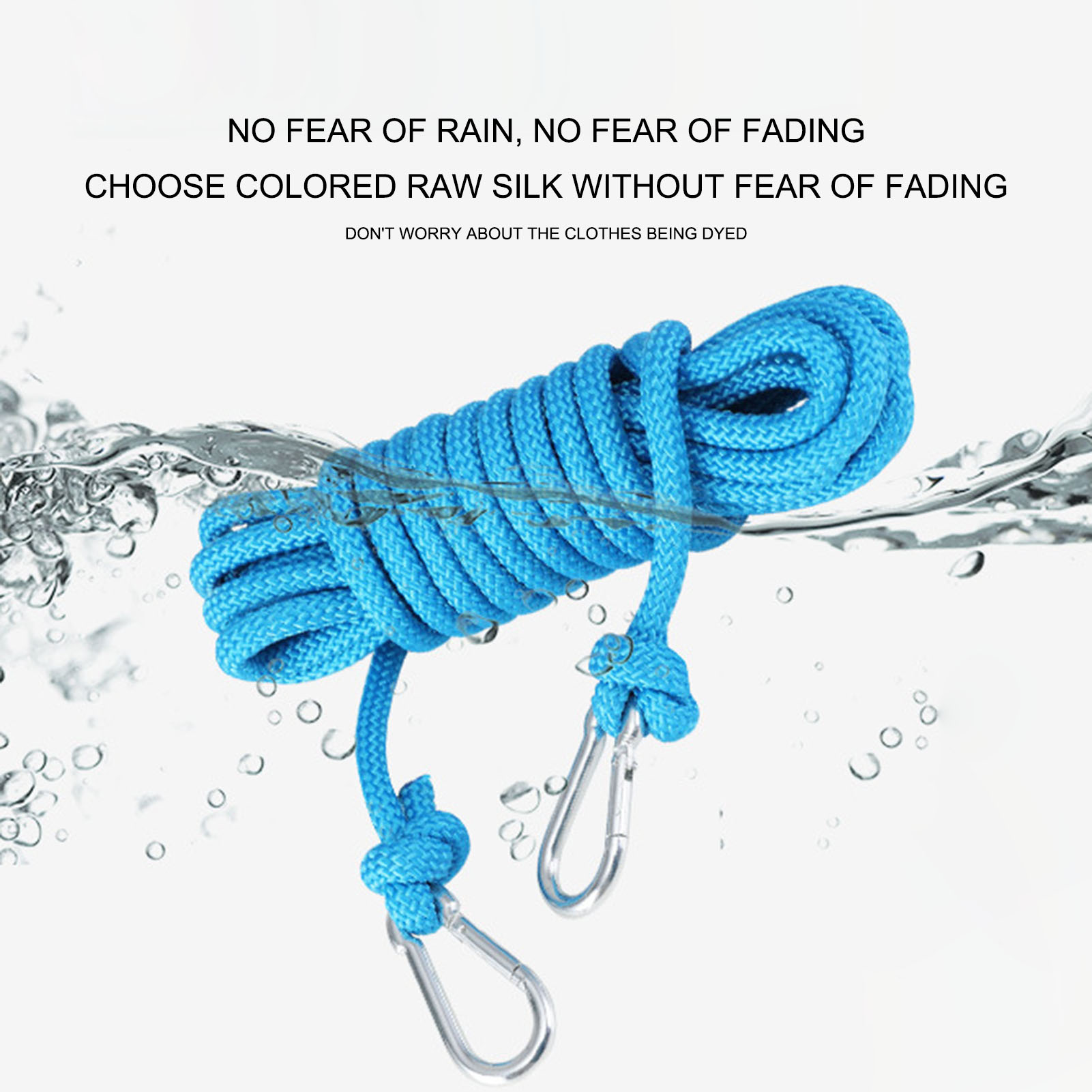 15m Thick Clothesline 6mm Nylon Non-slip Laundry Line Rope Drying Clothes Hangers Outdoor Camping Travel Clothe Drying Rope