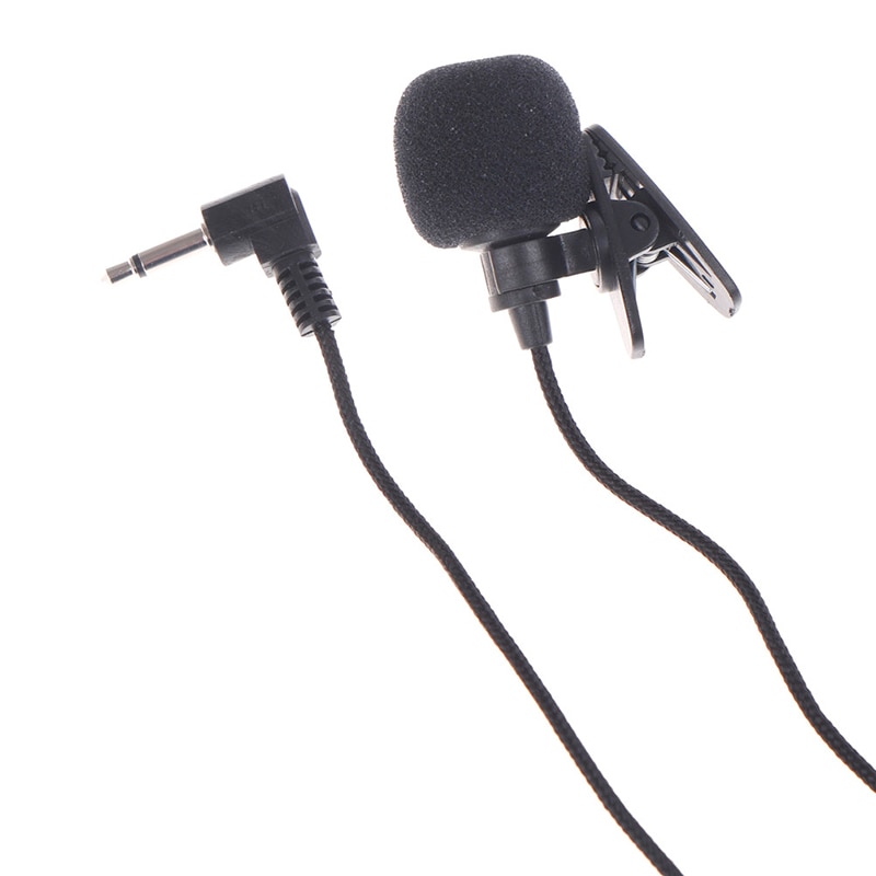 2m Long Cable Mini 3.5mm Jack Microphone Lavalier Tie Clip Microphones Microfono Mic For Speaking Speech Lectures