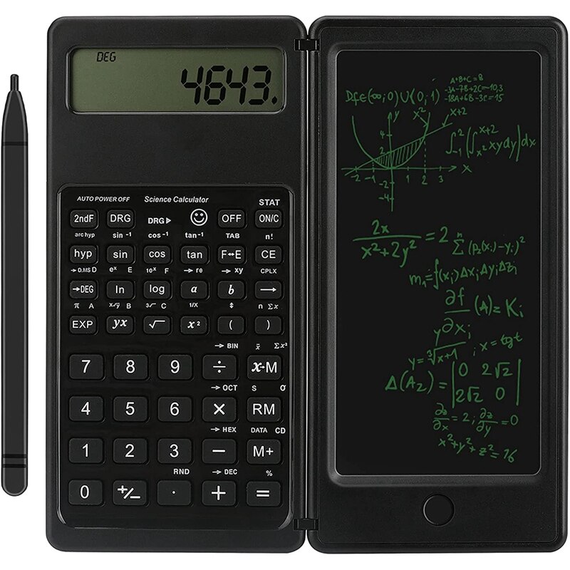 Calculator, Electronic Office Calculator with Erasable Writing Board, LCD Display Desktop Calculator for Office School: Default Title