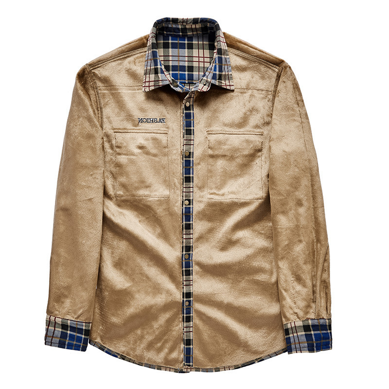 Mens Plus Velvet Warm Fleece Plaid Shirt Herfst Winter Dikke Winddicht Outdoor Wandelen Sport Shirt 4XL Grote Size Thermische Shirts