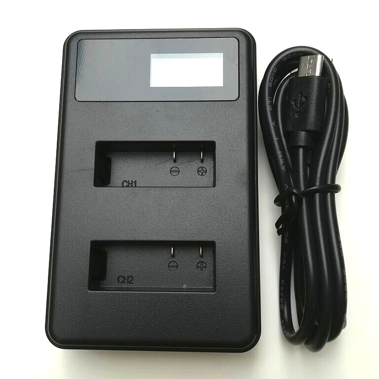 Oryginalna ładowarka 1350/1050mAh podwójna ładowarka do SJCAM Sj4000 powietrza Sj5000X C30 EKEN H9R Akaso V50 akcesoria do kamer w ruchu